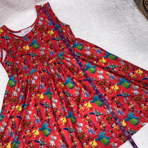 Cotton cuties Toy Story sleeveless pocket dress size 7/8 - Picture 3 of 10